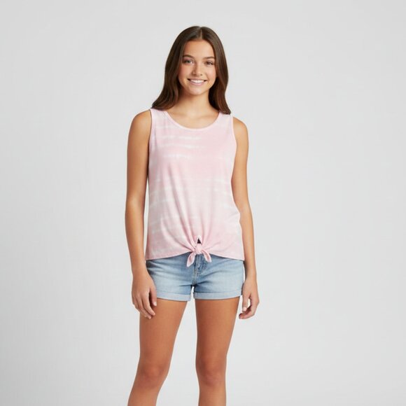 SO Other - SO Pink Tie‑Dye Sleeveless Top – Girls XL (14/16)
